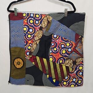 Bebey's Collections South Africa 19" African Print Patchwork Pillow Cover